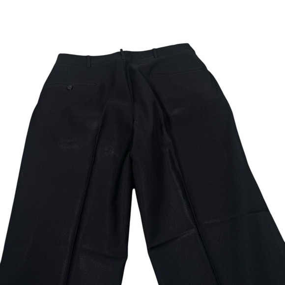 Vintage 1940s mens black suspender pants Talon 30X30 Rockabilly - Picture 8 of 9